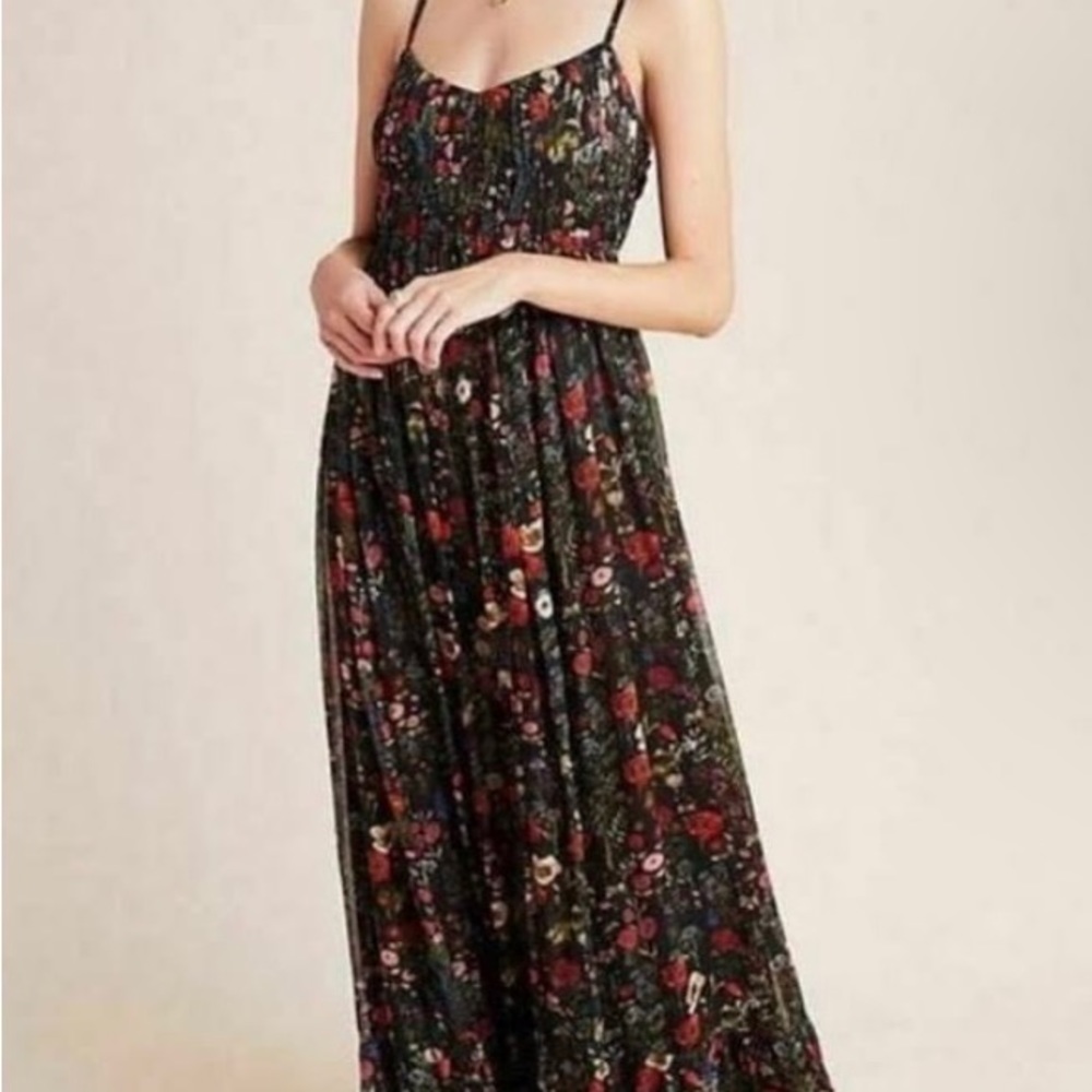 Anthropologie Payal Jain Floral Maxi Dress